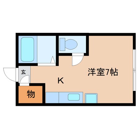 新清水駅 バス18分  折戸車庫下車：停歩6分 2階の物件間取画像